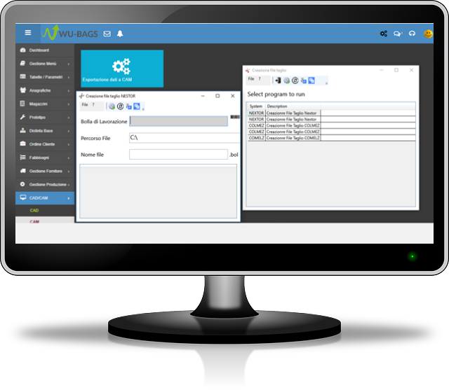 integrazione sistemi cad cam WU-Bags